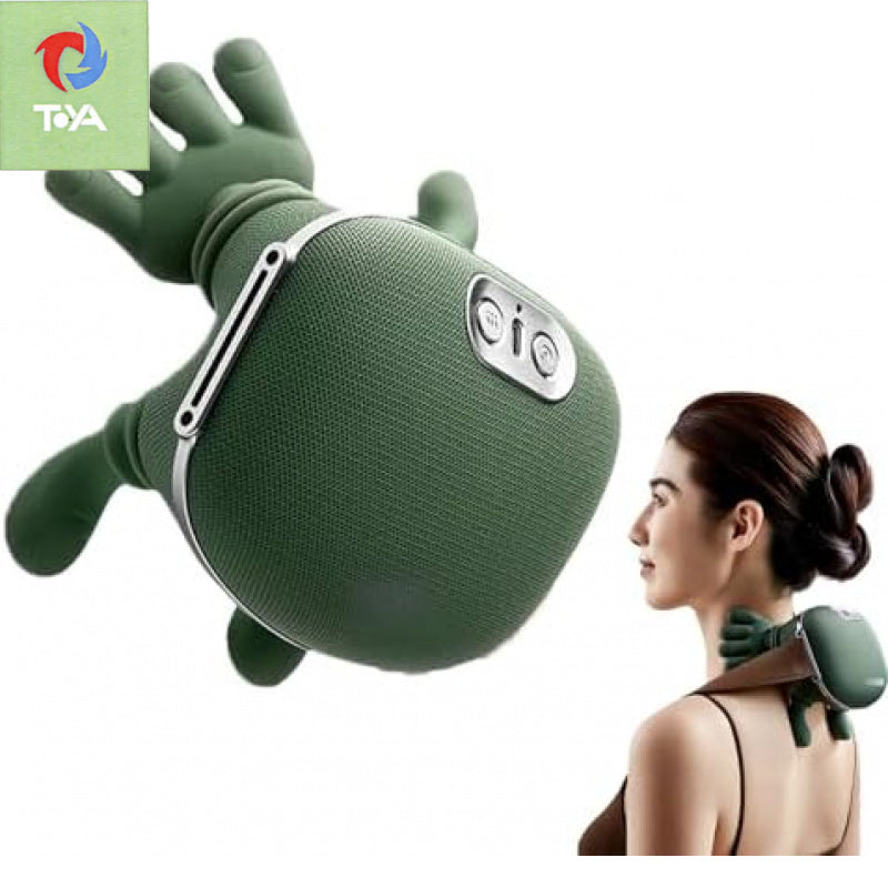 [Neck Massager Pillow] Shoulder and Neck Massage Master Lower Abdominal Massage Shiatsu Back and Neck Massager Kneading Massage Pillow Electric Massager Unisex Gift, Therapeutic Massage, Shiatsu Massager, Kneading Design, High Quality Materials, Soft Fab